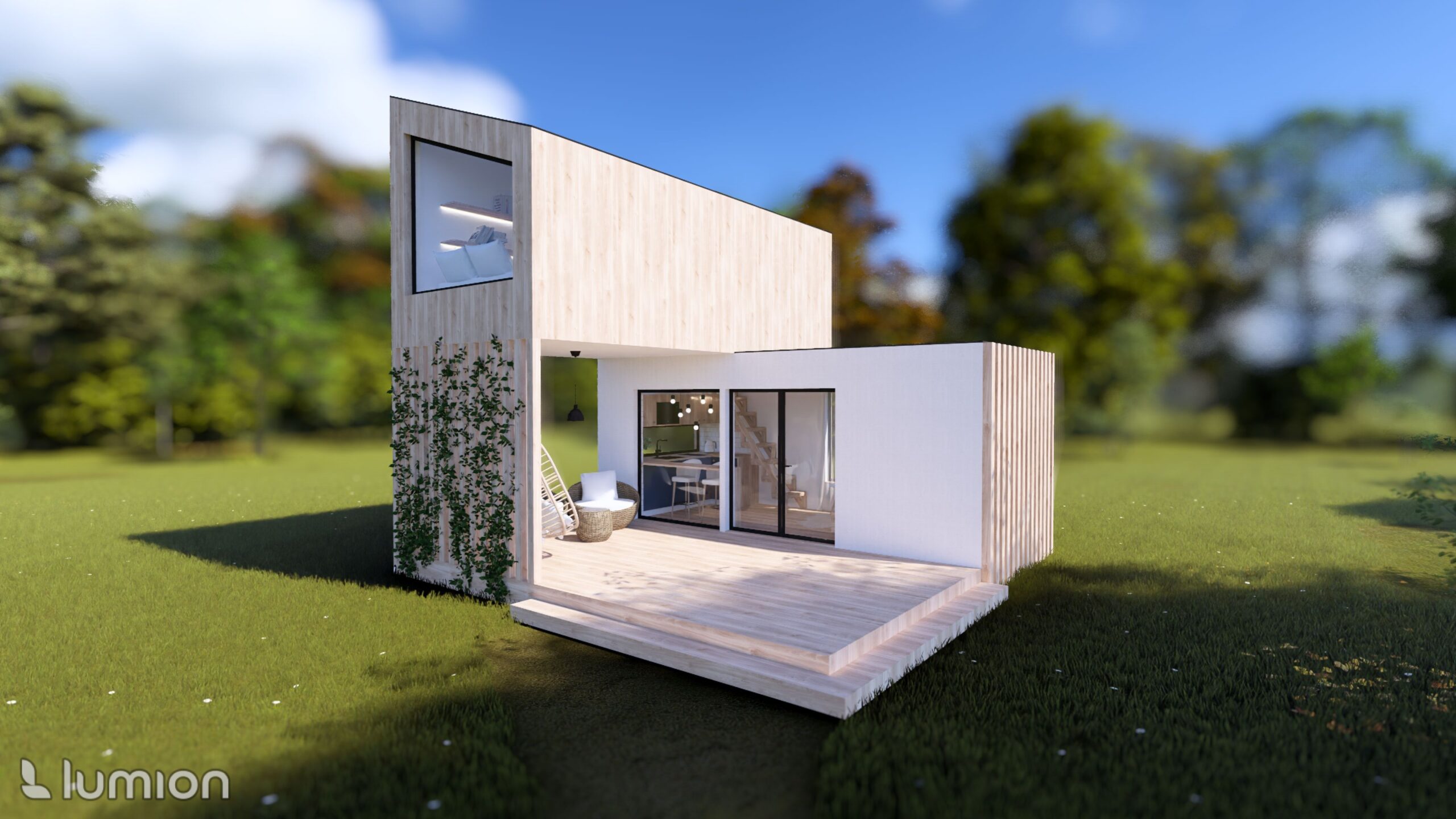 Právě si prohlížíte Soukromý interiér – Tiny house z kontejnerů